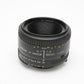 Nikon AF Nikkor 50mm f1.8D prime lens, very clean, nice prime lens w/caps +UV