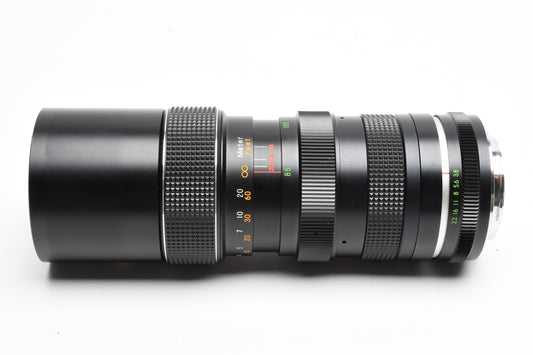 Kalimar 85-205mm f3.8 Telephoto zoom lens Yashica mount, caps, case, Nice