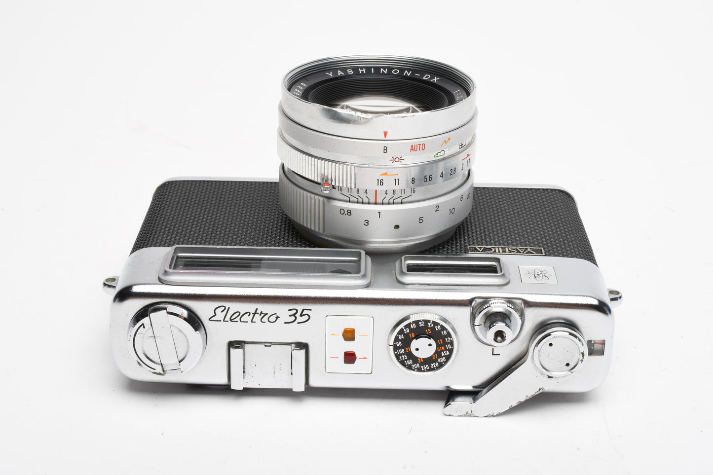 Yashica Electro 35 35mm camera w/Yashinon DX 45mm f1.7, Case, Parts or Repair