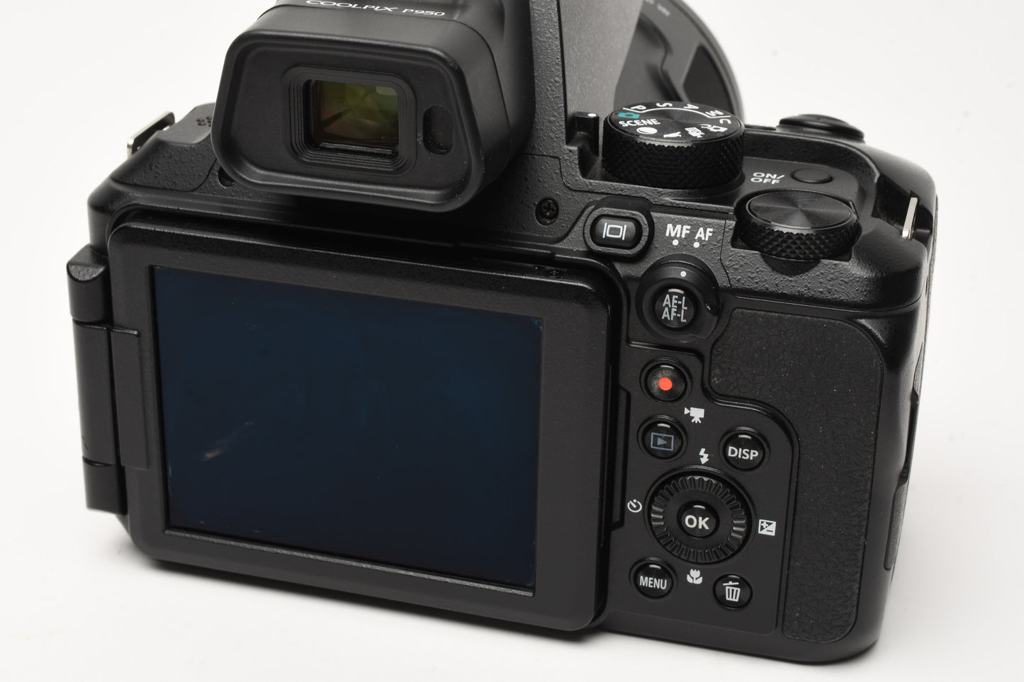 Nikon Coolpix P950 digital w/battery, charger, strap, hood, Mint, Boxed