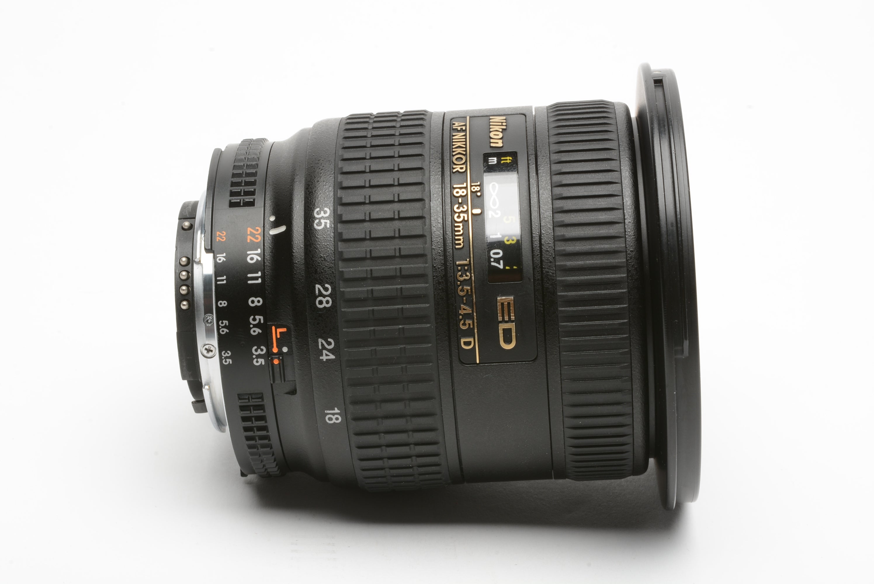 Nikon AF-S Nikkor 18-35mm f3.5-4.5D ED w/Caps, UV filter, USA