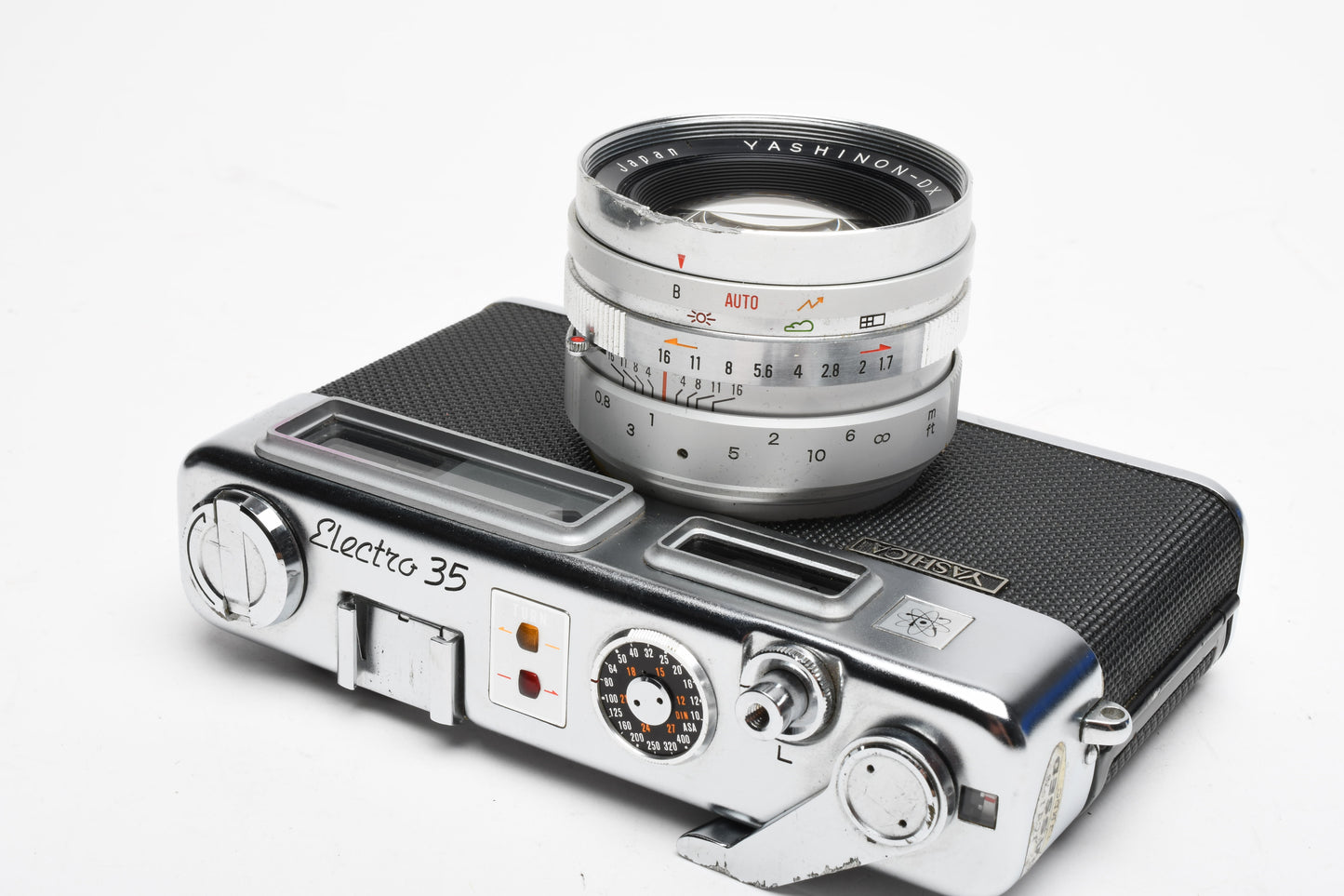 Yashica Electro 35 35mm camera w/Yashinon DX 45mm f1.7, Case, Parts or Repair