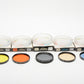 5X Toshiba 58mm filters:  A40, B40, PL, Orange, Yellow, Clean!