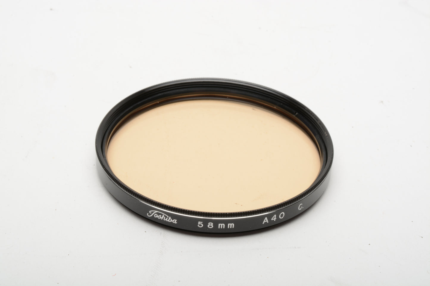 5X Toshiba 58mm filters:  A40, B40, PL, Orange, Yellow, Clean!