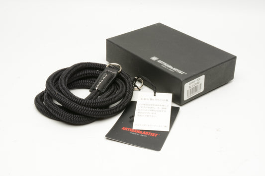 Artisan&Artist ACAM-306 Black #0599 Silk cord strap w/Ring attachment NIB