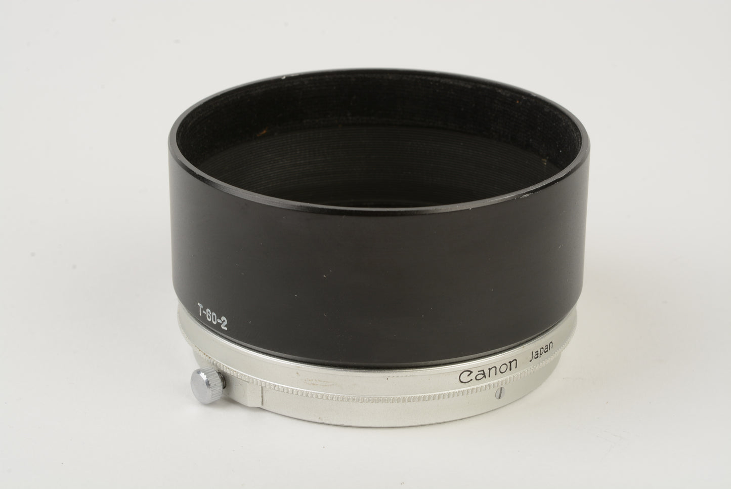 Canon 60mm T-60-2 metal lens hood, Very clean
