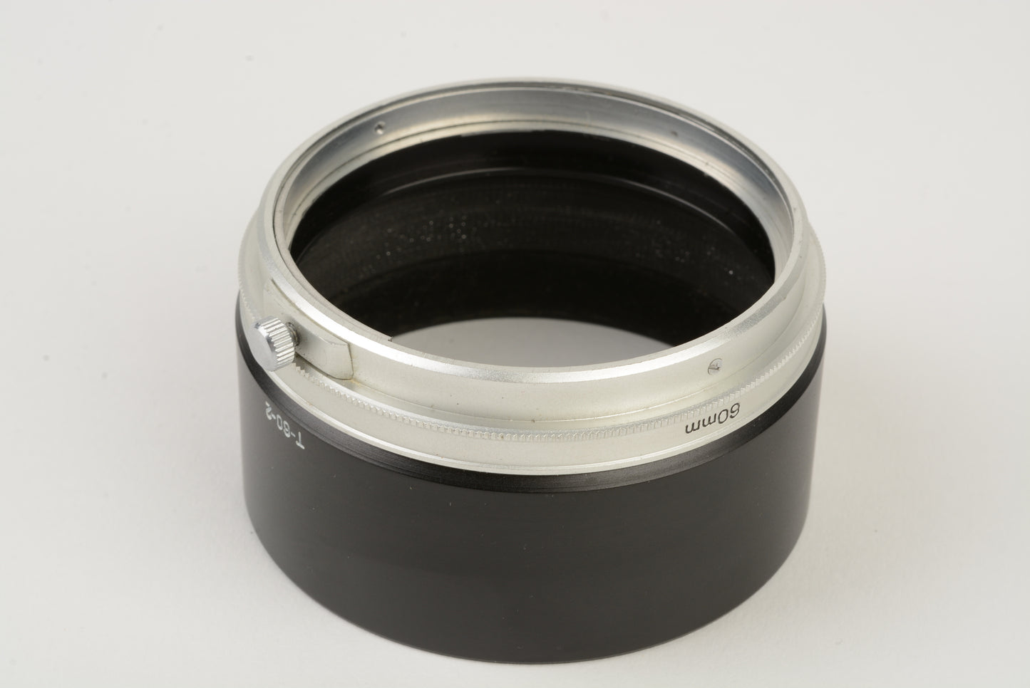Canon 60mm T-60-2 metal lens hood, Very clean