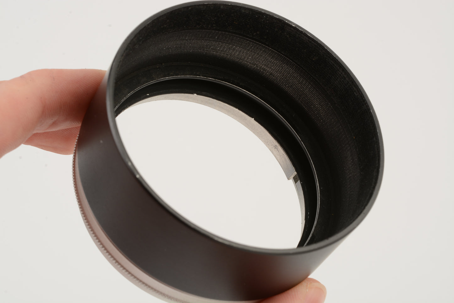 Canon 60mm T-60-2 metal lens hood, Very clean