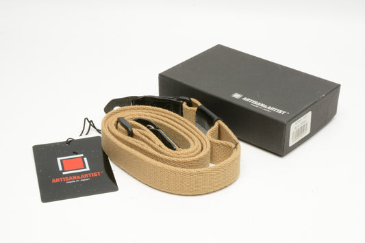Artisan & Artist ACAM-100 Slim and Soft Cloth Camera Strap (Beige) NIB