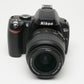 Nikon D40 DSLR body w/Nikkor 18-55mm f3.5-5.6G ED II , batt+charger+SD, 1680 Acts!