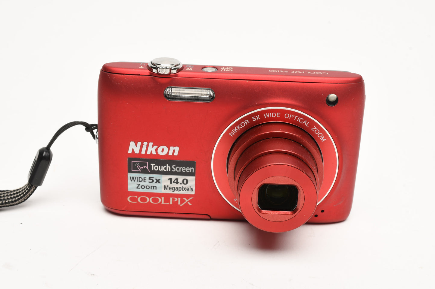 Nikon Coolpix S4100 14MP Digital Point&Shoot camera (Red), Boxed