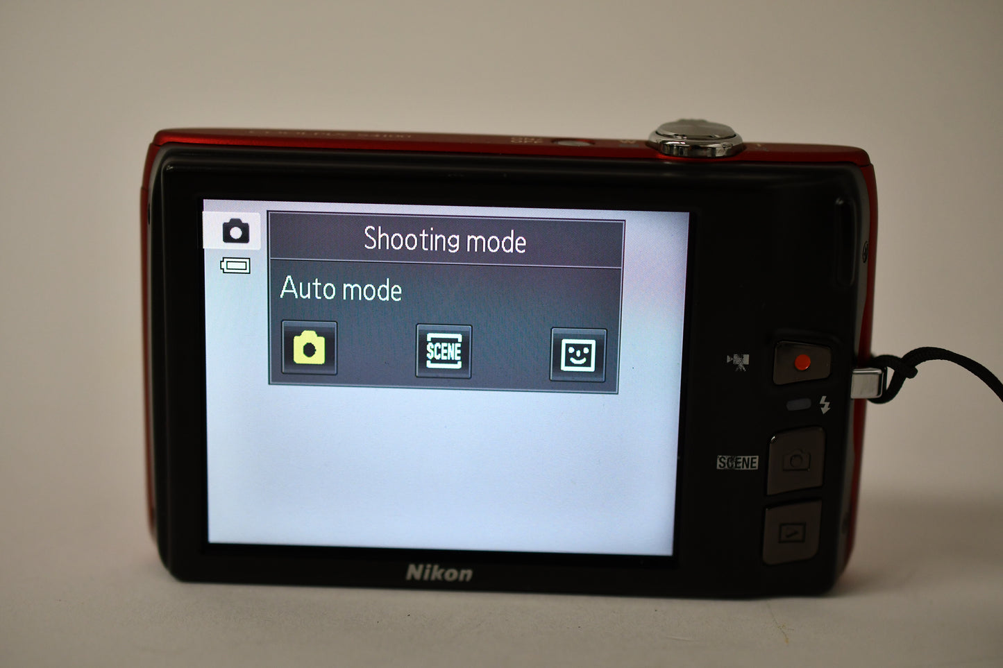 Nikon Coolpix S4100 14MP Digital Point&Shoot camera (Red), Boxed