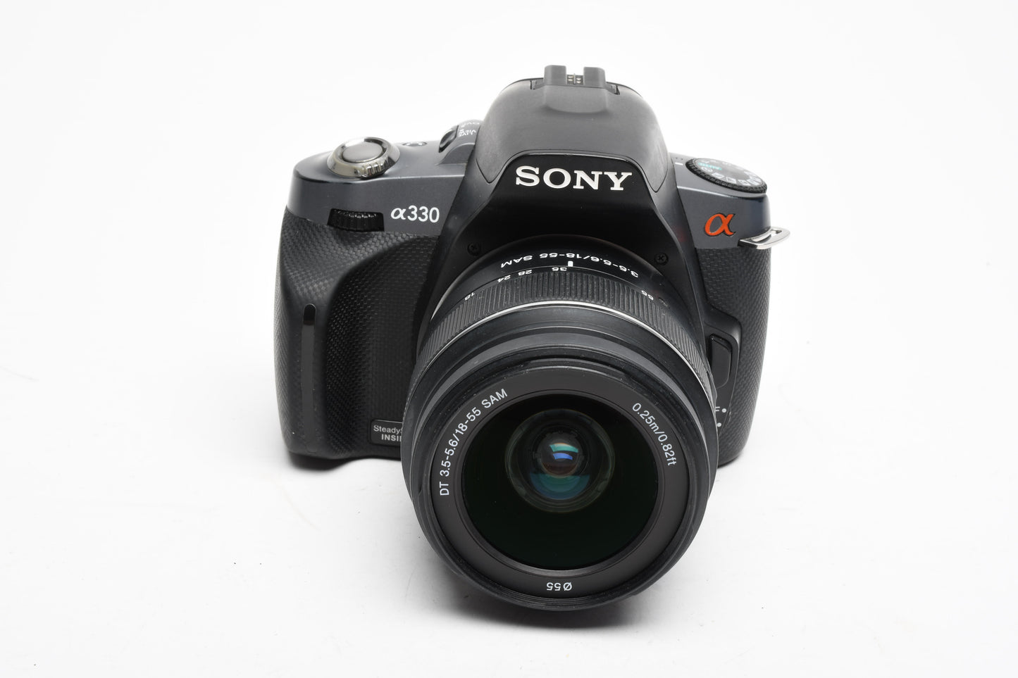Sony DSLR-A330 A330 10.2MP DSLR w/18-55mm zoom, flash, batt+charger