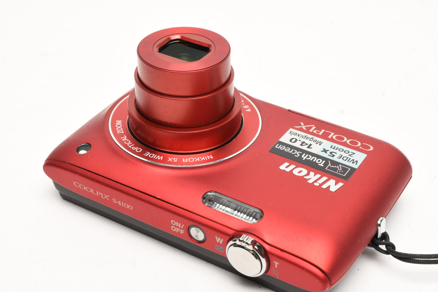 Nikon Coolpix S4100 14MP Digital Point&Shoot camera (Red), Boxed