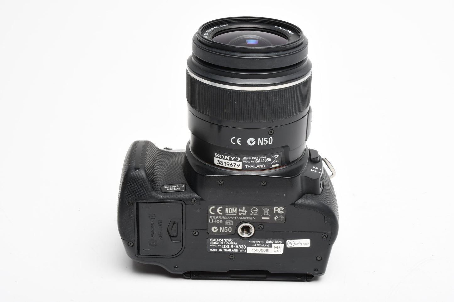 Sony DSLR-A330 A330 10.2MP DSLR w/18-55mm zoom, flash, batt+charger