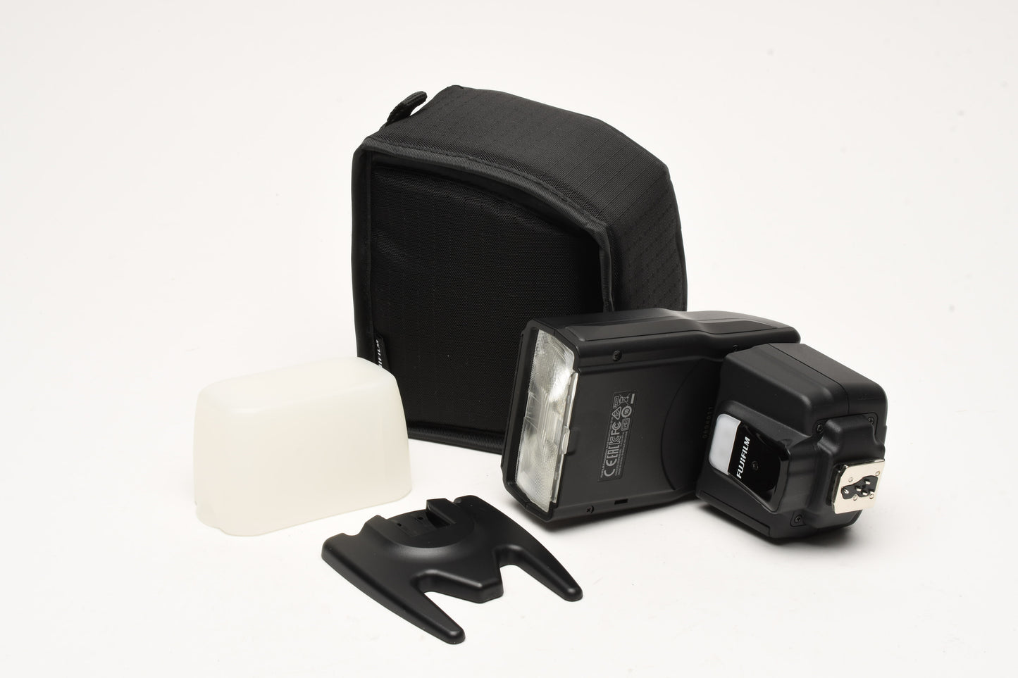 Fujifilm EF-60 Shoe Mount Flash, in case + stand + diffuser, Mint-