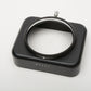 Fujica rectangular metal lens hood 49mm slip on in case, Clean
