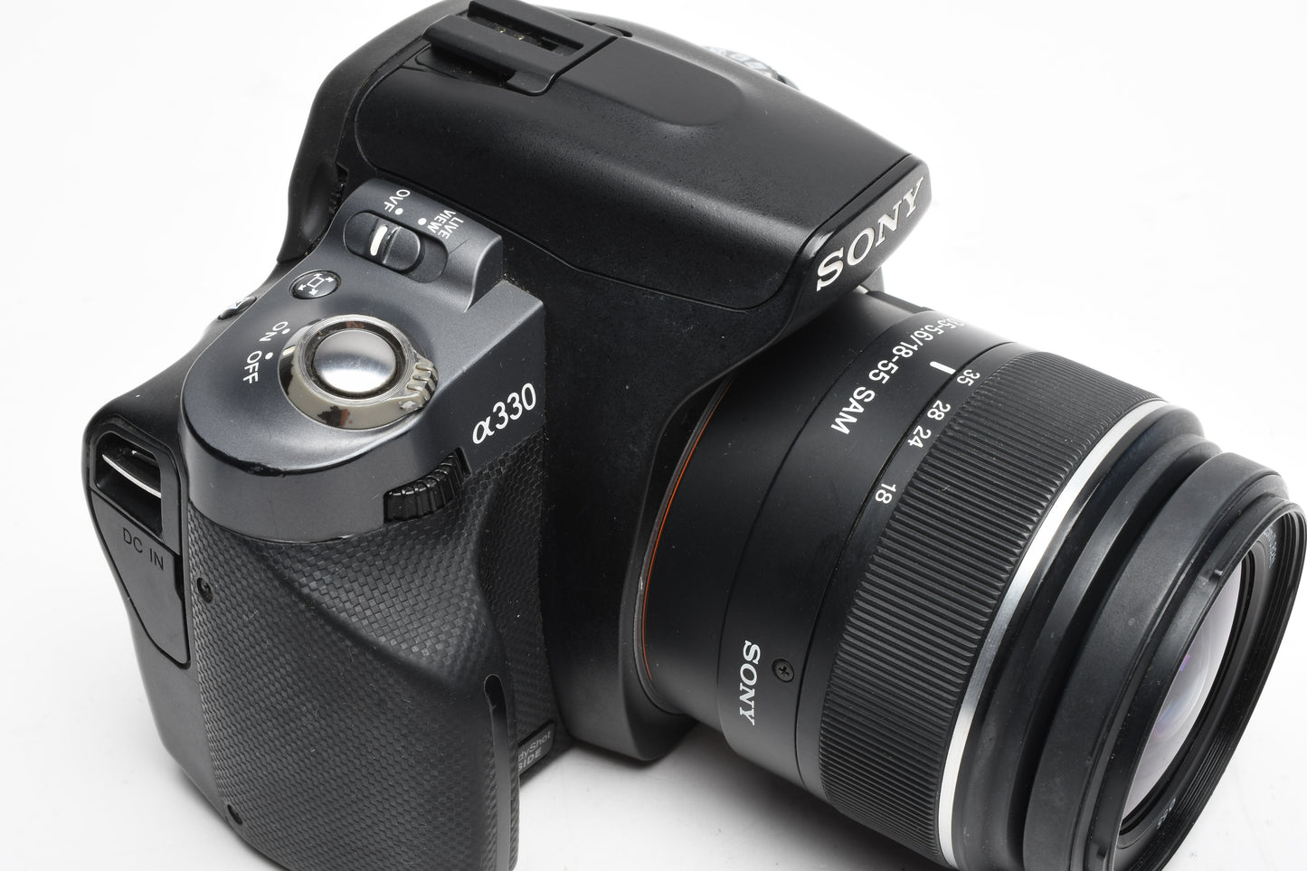 Sony DSLR-A330 A330 10.2MP DSLR w/18-55mm zoom, flash, batt+charger
