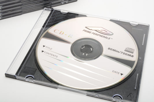 10X Prime Peripherals CD-R 80minute 700MB CD, New