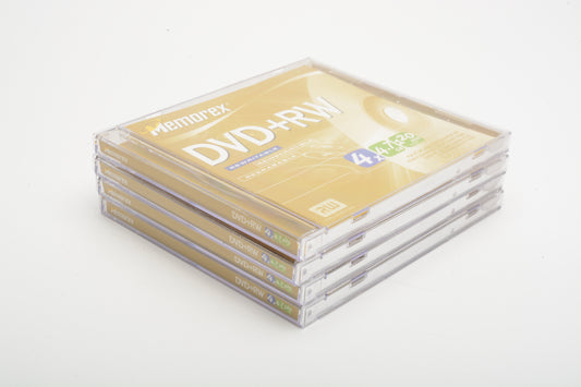 4X Memorex DVD+RW 4x 4.7 GB 120min Discs Blank Storage DVD Media