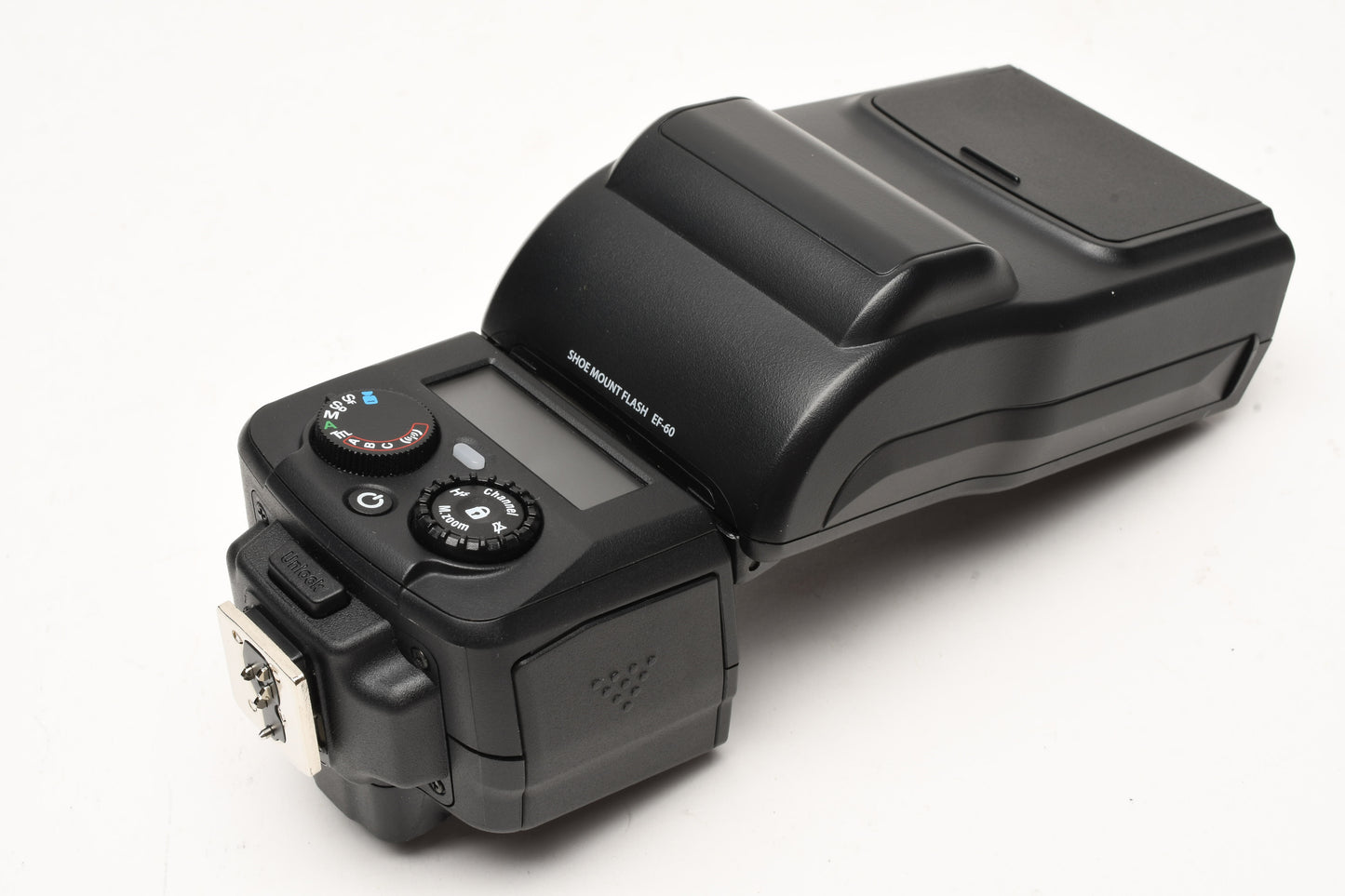 Fujifilm EF-60 Shoe Mount Flash, in case + stand + diffuser, Mint-