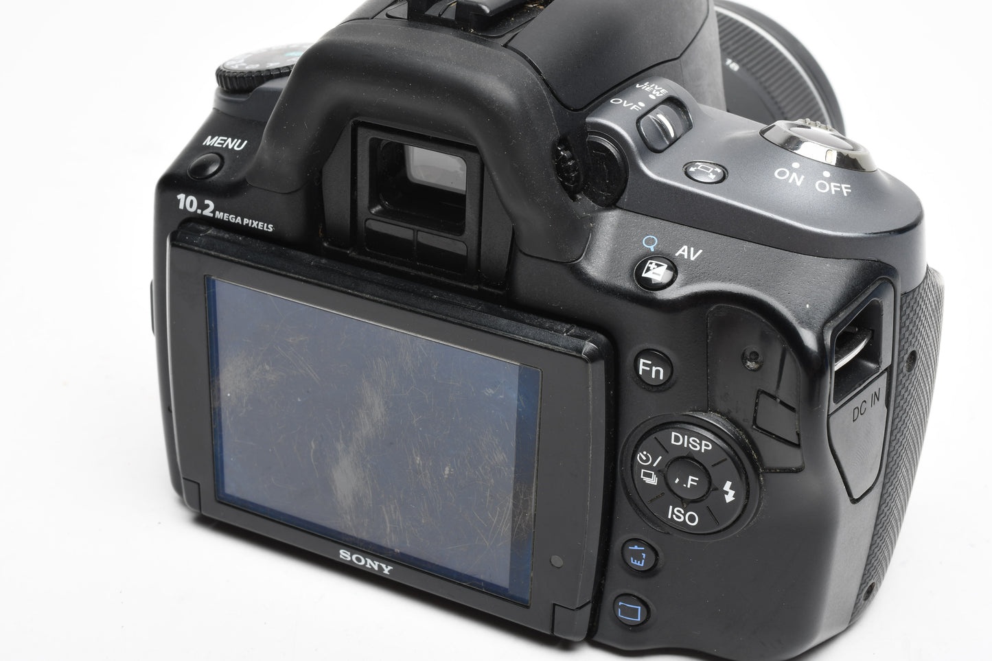 Sony DSLR-A330 A330 10.2MP DSLR w/18-55mm zoom, flash, batt+charger