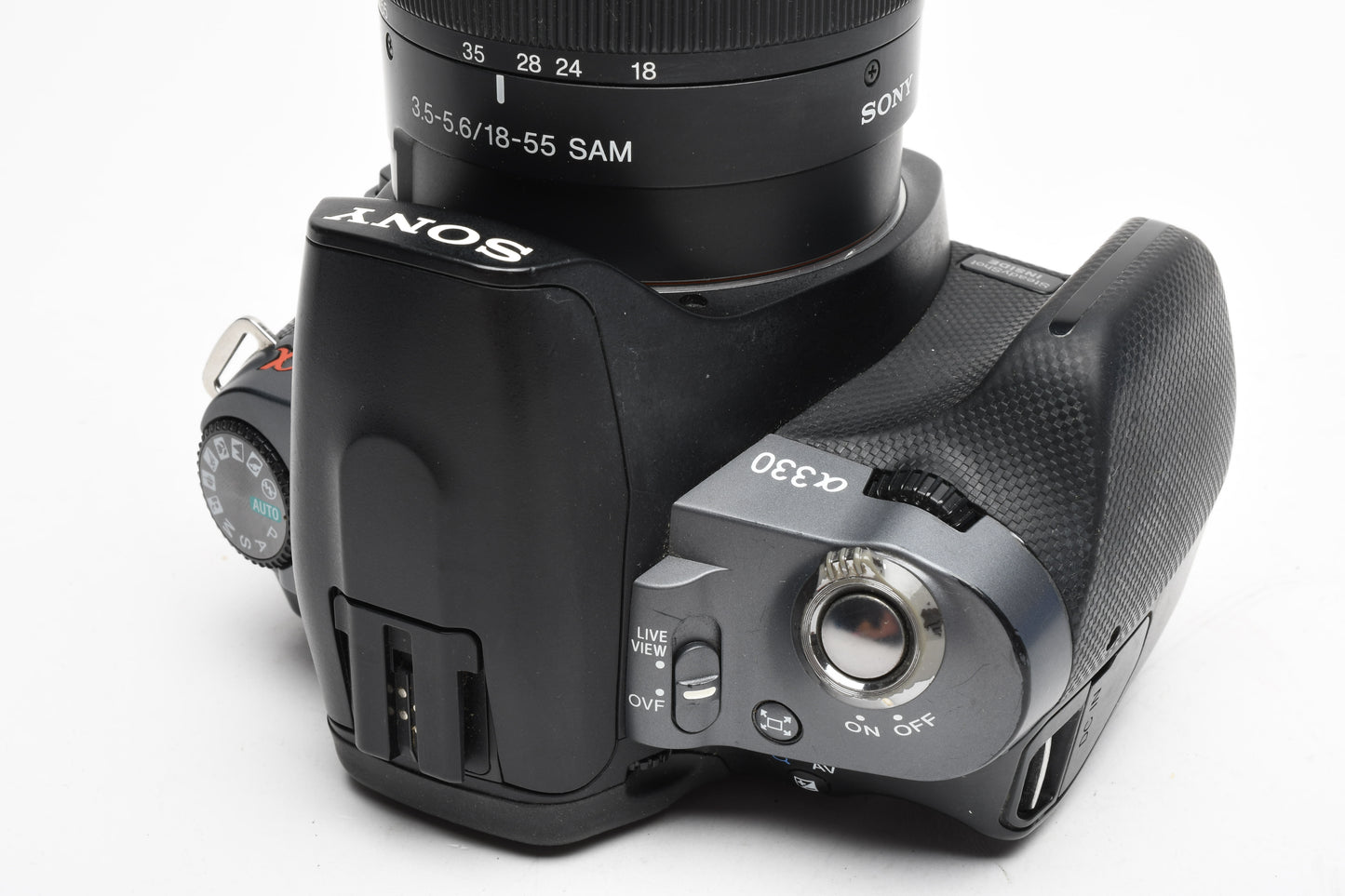 Sony DSLR-A330 A330 10.2MP DSLR w/18-55mm zoom, flash, batt+charger