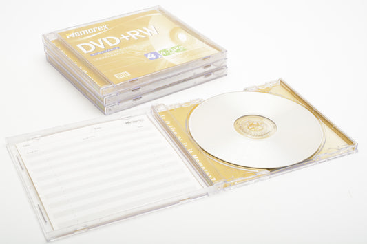 4X Memorex DVD+RW 4x 4.7 GB 120min Discs Blank Storage DVD Media