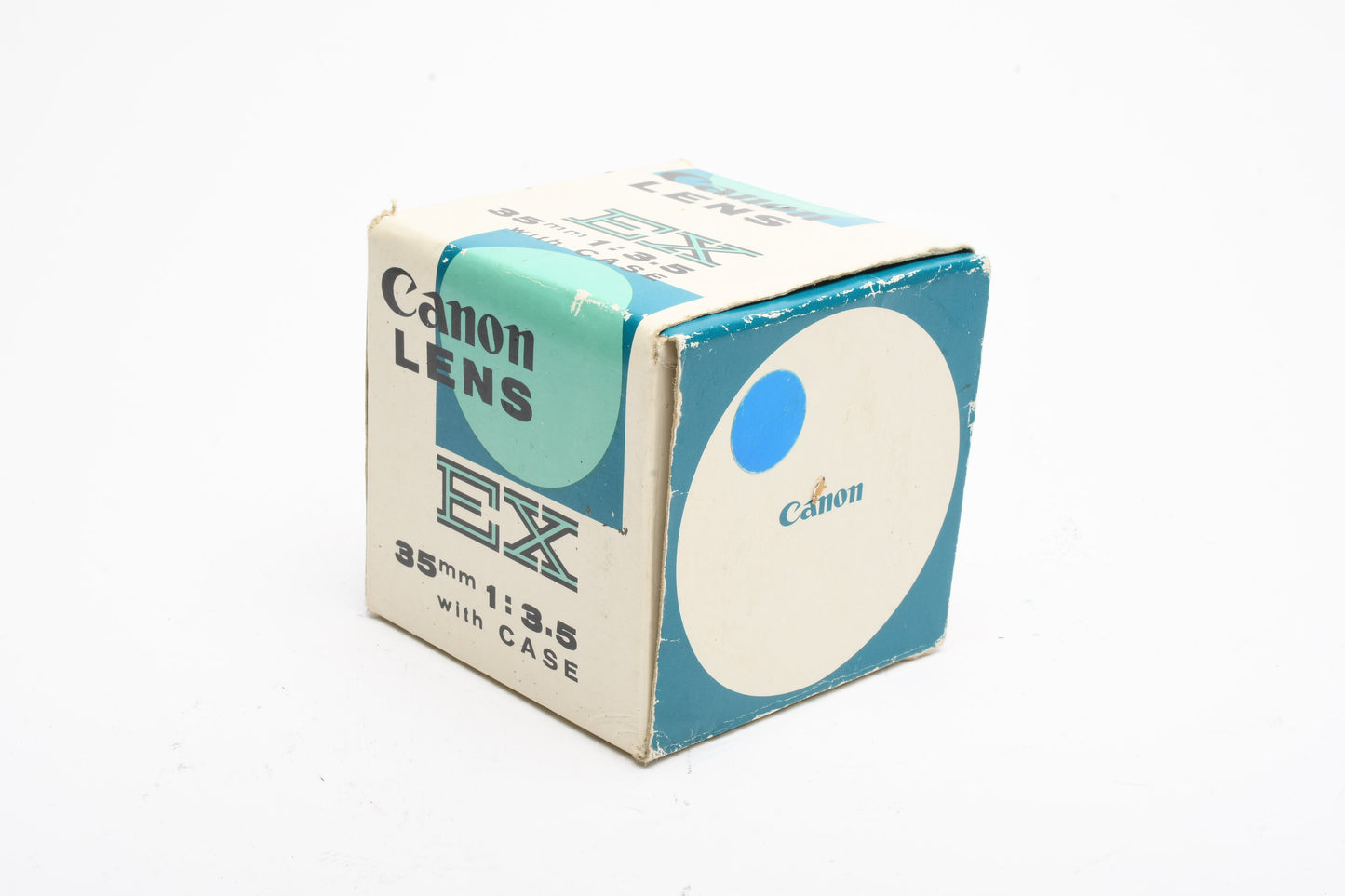 Canon EX 35mm f3.5 MF Prime Lens for Canon EX Mount, Hood+Case, Mint-
