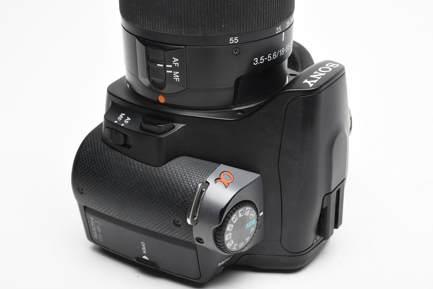 Sony DSLR-A330 A330 10.2MP DSLR w/18-55mm zoom, flash, batt+charger