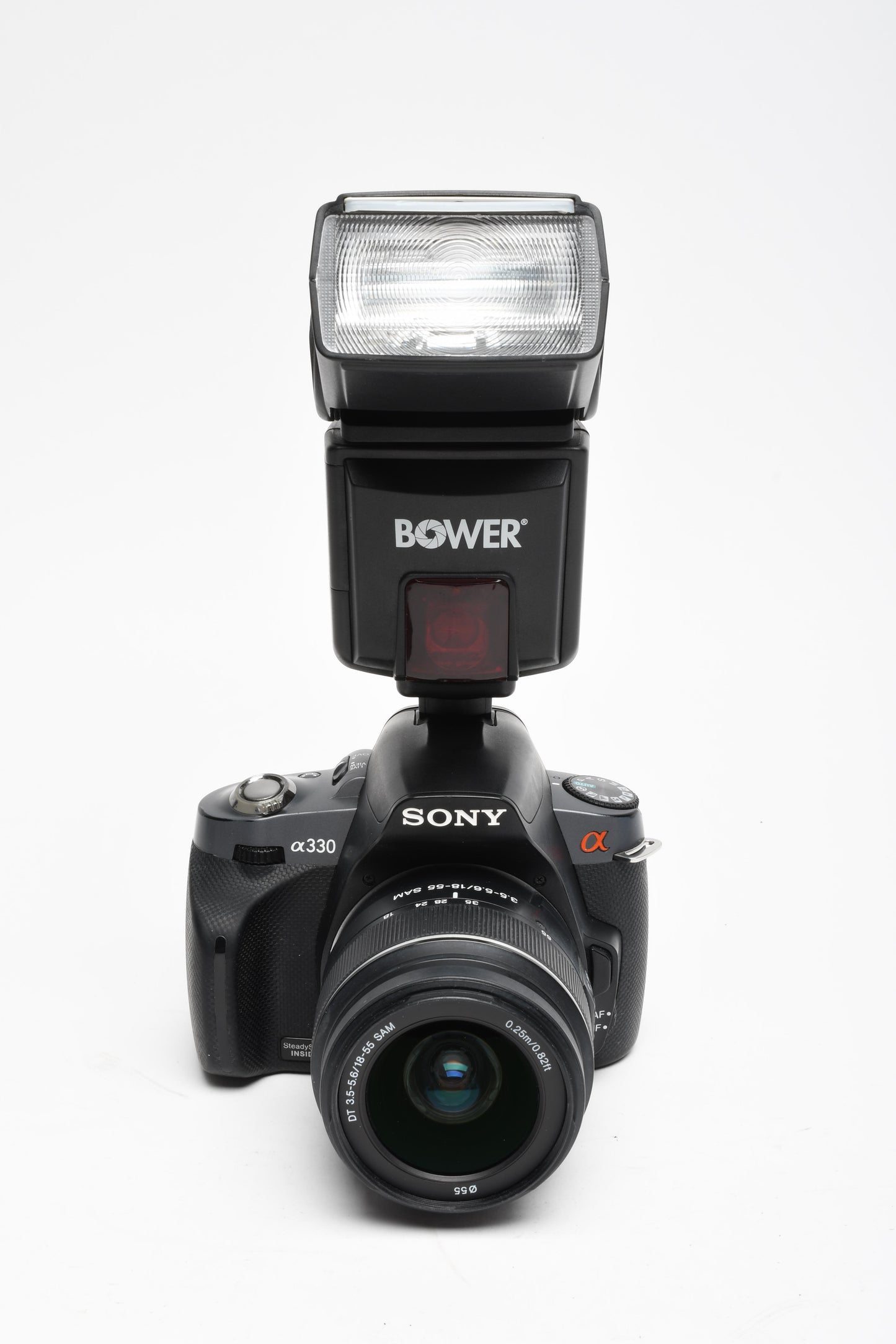 Sony DSLR-A330 A330 10.2MP DSLR w/18-55mm zoom, flash, batt+charger