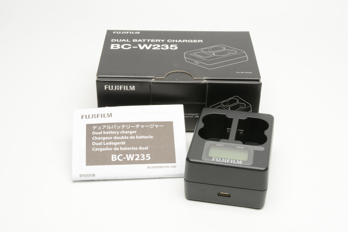 Fujifilm BC-W235 Dual Battery Charger #16651459 NIB
