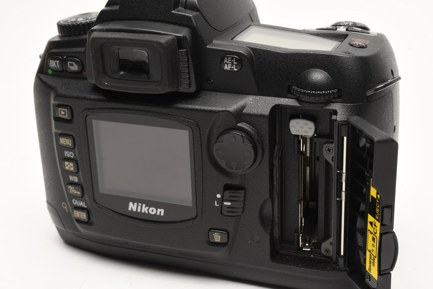 Nikon D70 DSLR body w/batt, charger, 4GB CF card, Only 1344 Acts, Boxed, Mint-