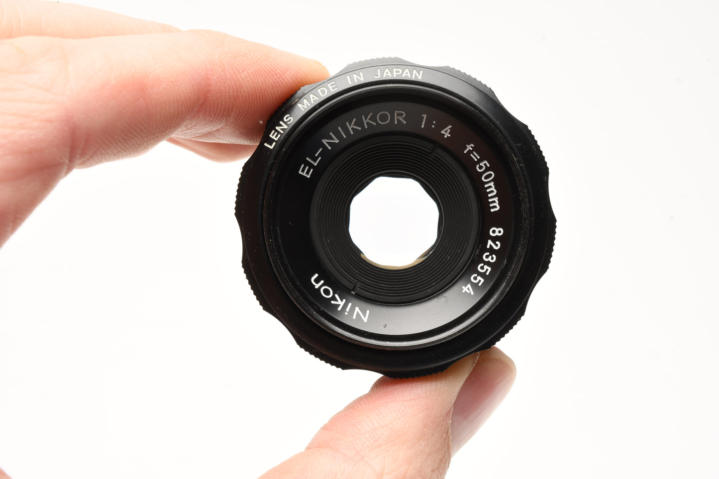 Nikon EL-Nikkor 50mm f4 enlarging lens, cap, Very clean