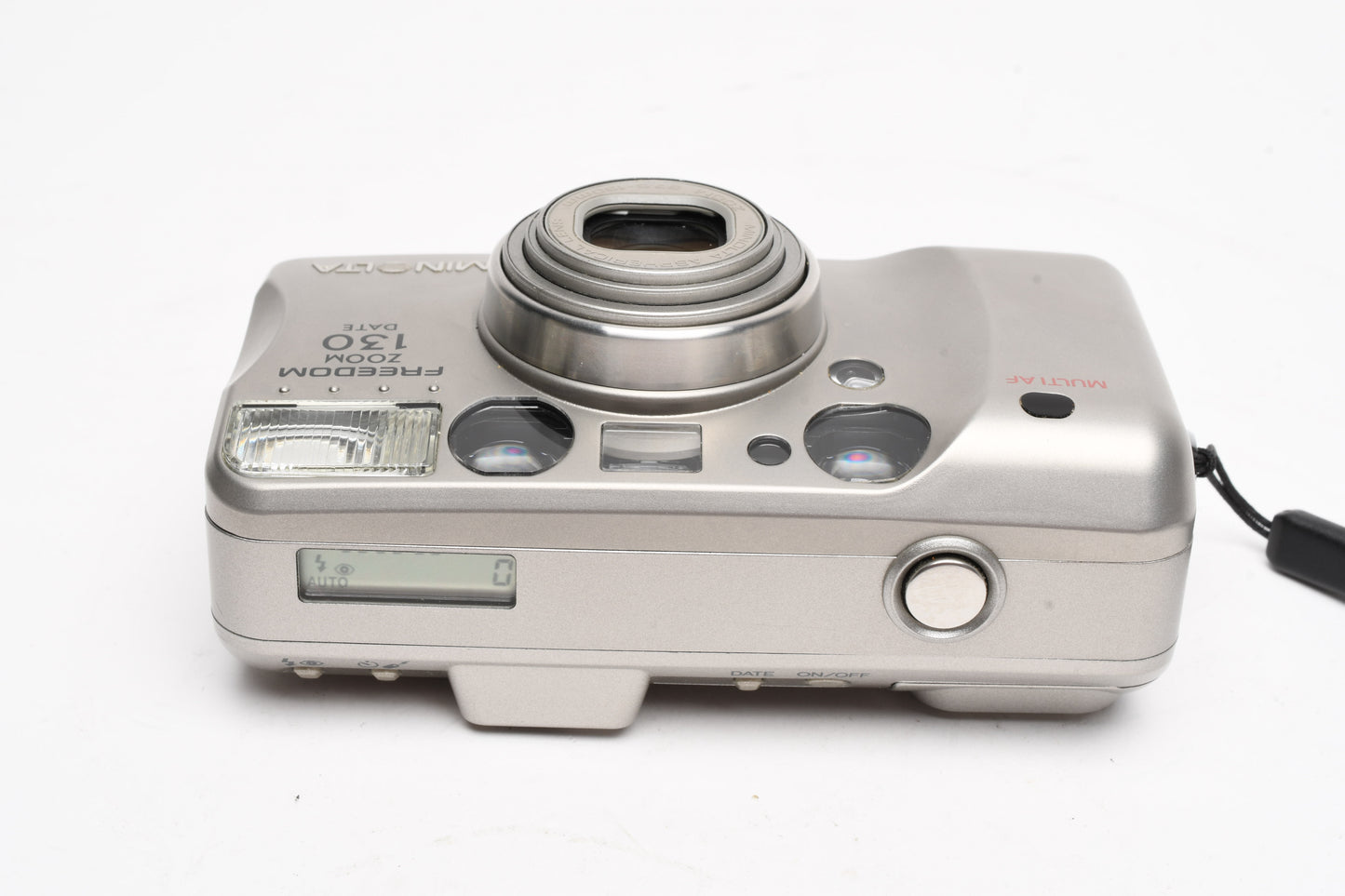 Minolta Freedom Zoom 130 date 35mm Point&Shoot camera, strap, Tested