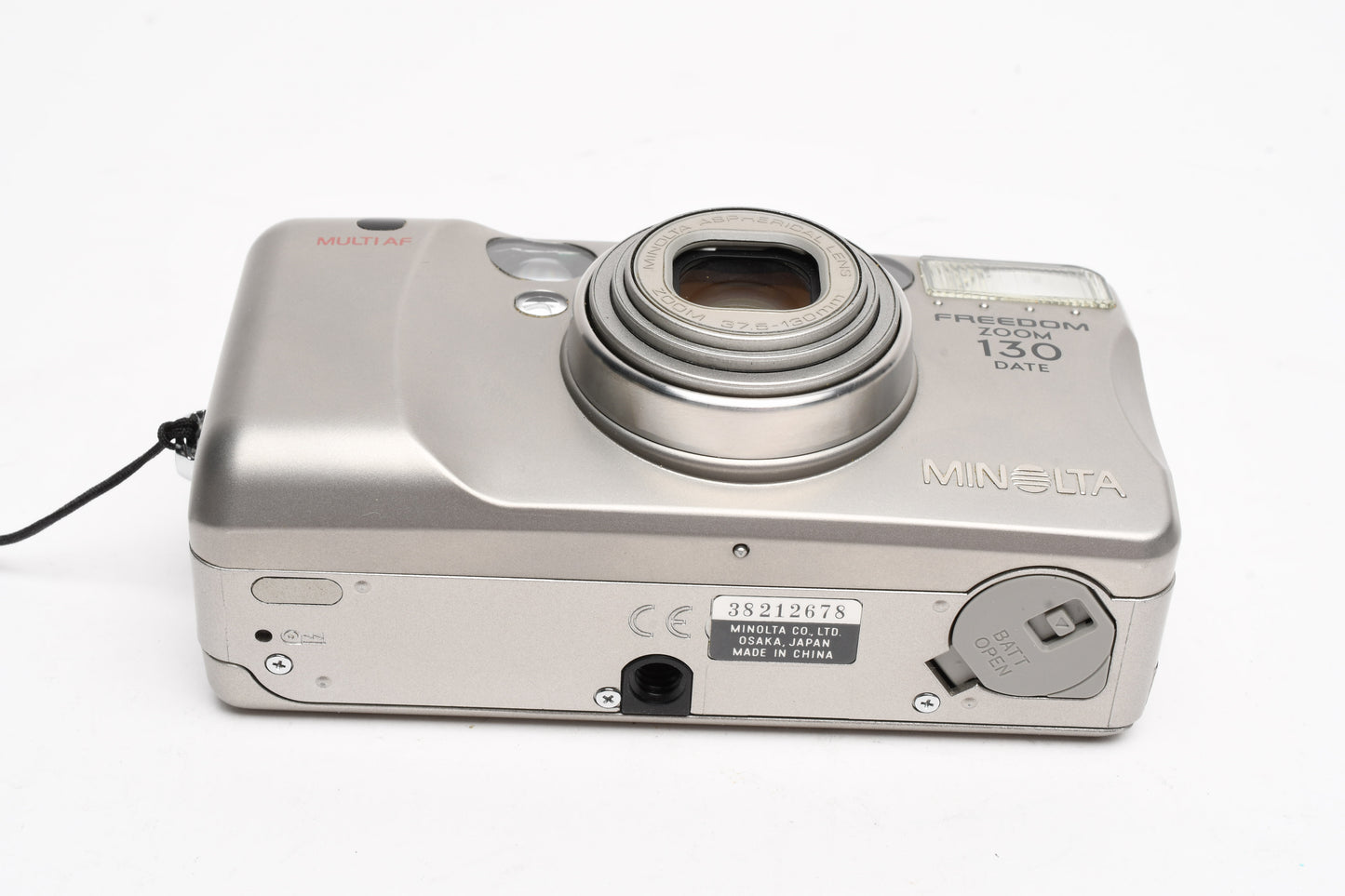 Minolta Freedom Zoom 130 date 35mm Point&Shoot camera, strap, Tested