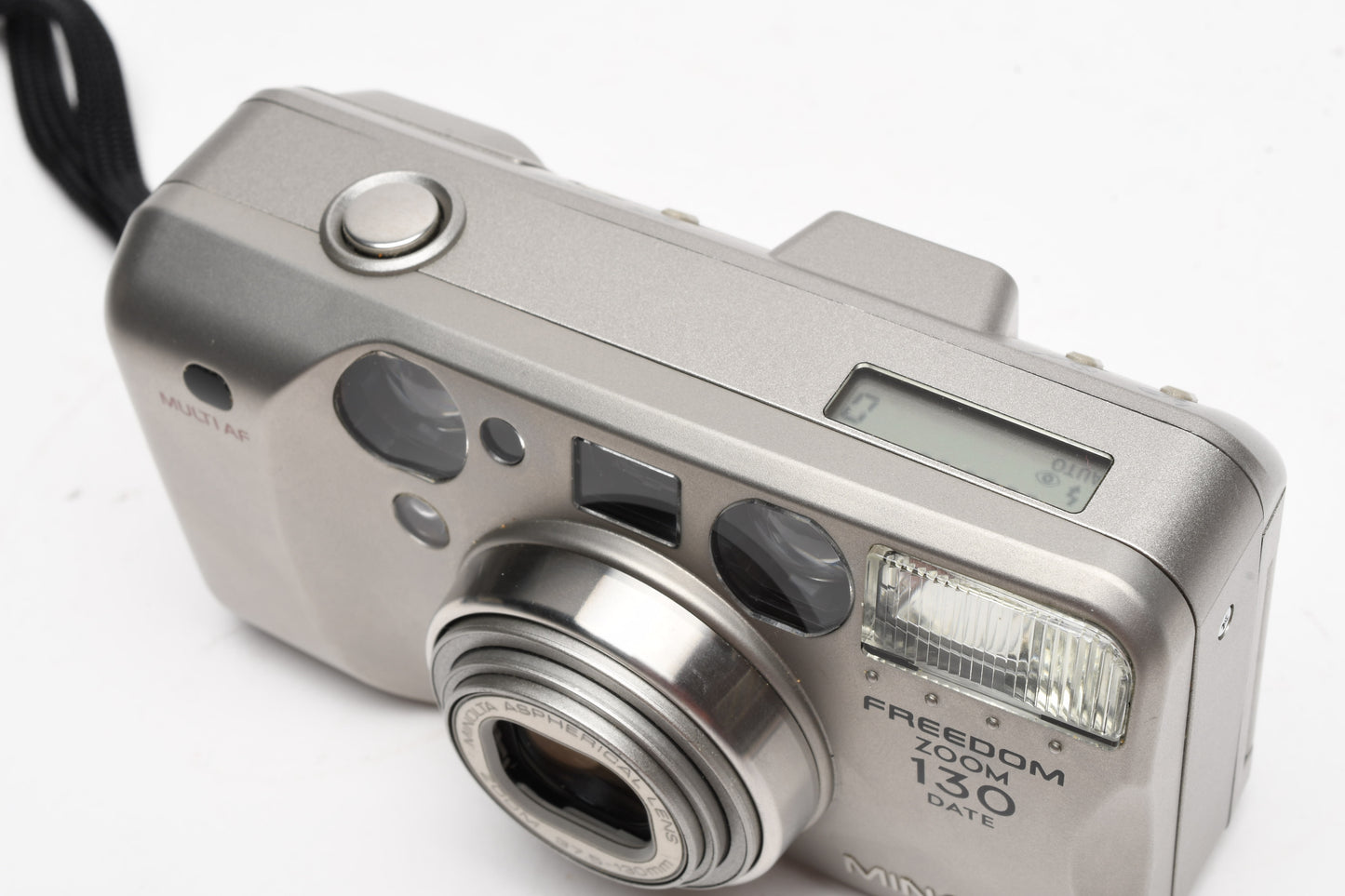 Minolta Freedom Zoom 130 date 35mm Point&Shoot camera, strap, Tested