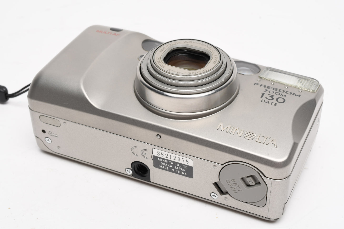 Minolta Freedom Zoom 130 date 35mm Point&Shoot camera, strap, Tested