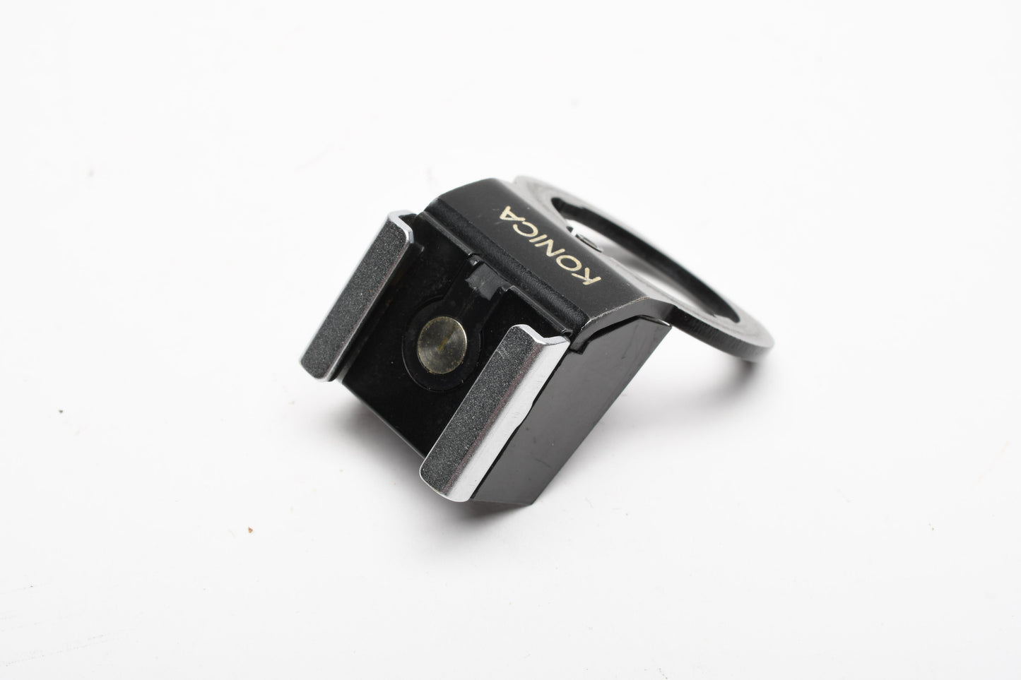 Konica Autoreflex Flash shoe adapter (Black) w/Glass eyepiece adapter