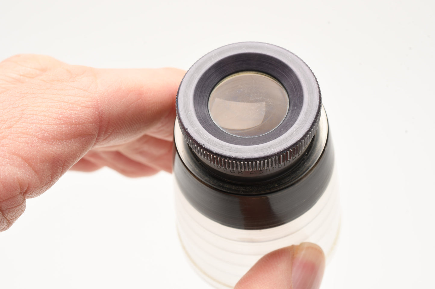 Kodak 5X Achromatic Optical loupe magnifier w/clear base, very sharp