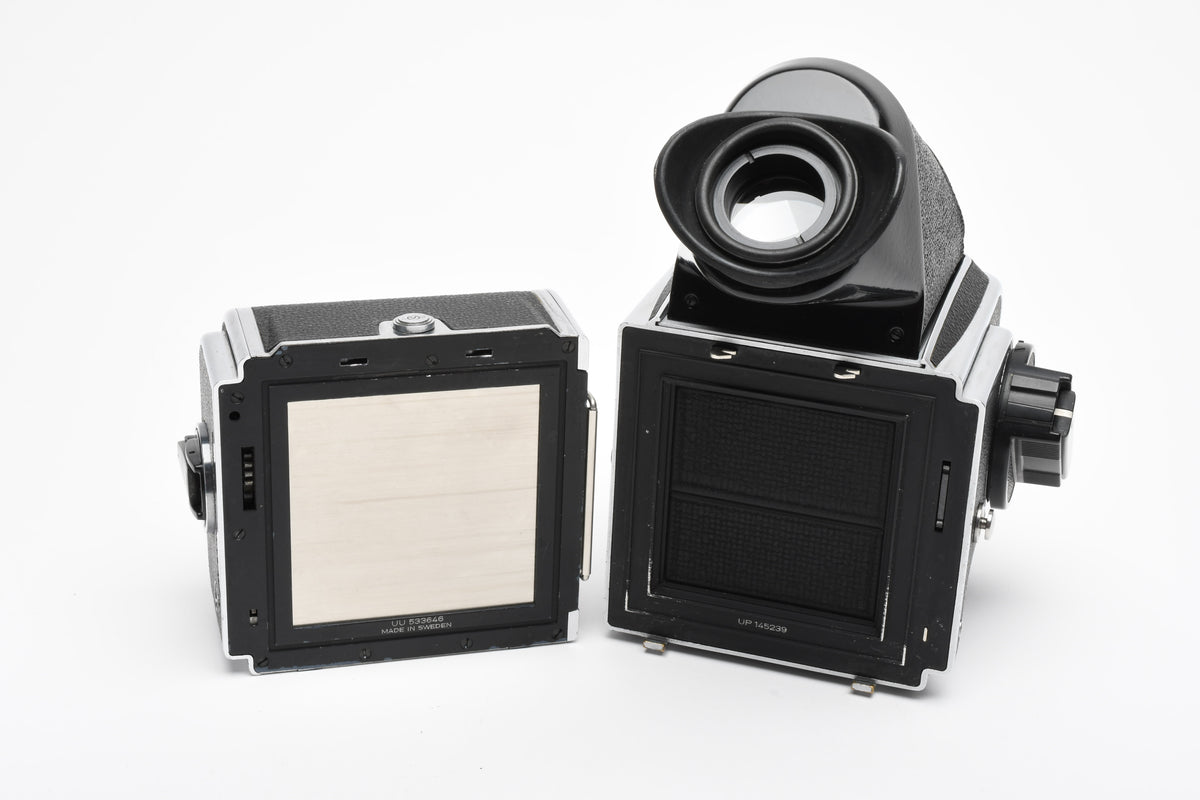 Hasselblad 500C/M Body, Prism, 80mm T* f2.8 Planar, A12 Back, New Seals!