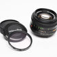 Minolta MD Rokkor-X 50mm f1.4 MD mount lens, w/Caps, Sky, Nice!