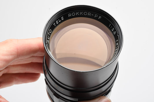 Minolta Rokkor PF 135mm f2.8 MD Mount, Caps, Great Portrait lens
