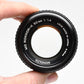 Minolta MD Rokkor-X 50mm f1.4 MD mount lens, w/Caps, Sky, Nice!
