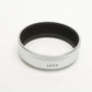 Leica Elmar-M 50mm F2.8 f2.8 Silver Chrome Metal Lens Hood E39 12549 New, Boxed