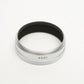 Leica Elmar-M 50mm F2.8 f2.8 Silver Chrome Metal Lens Hood E39 12549 New, Boxed