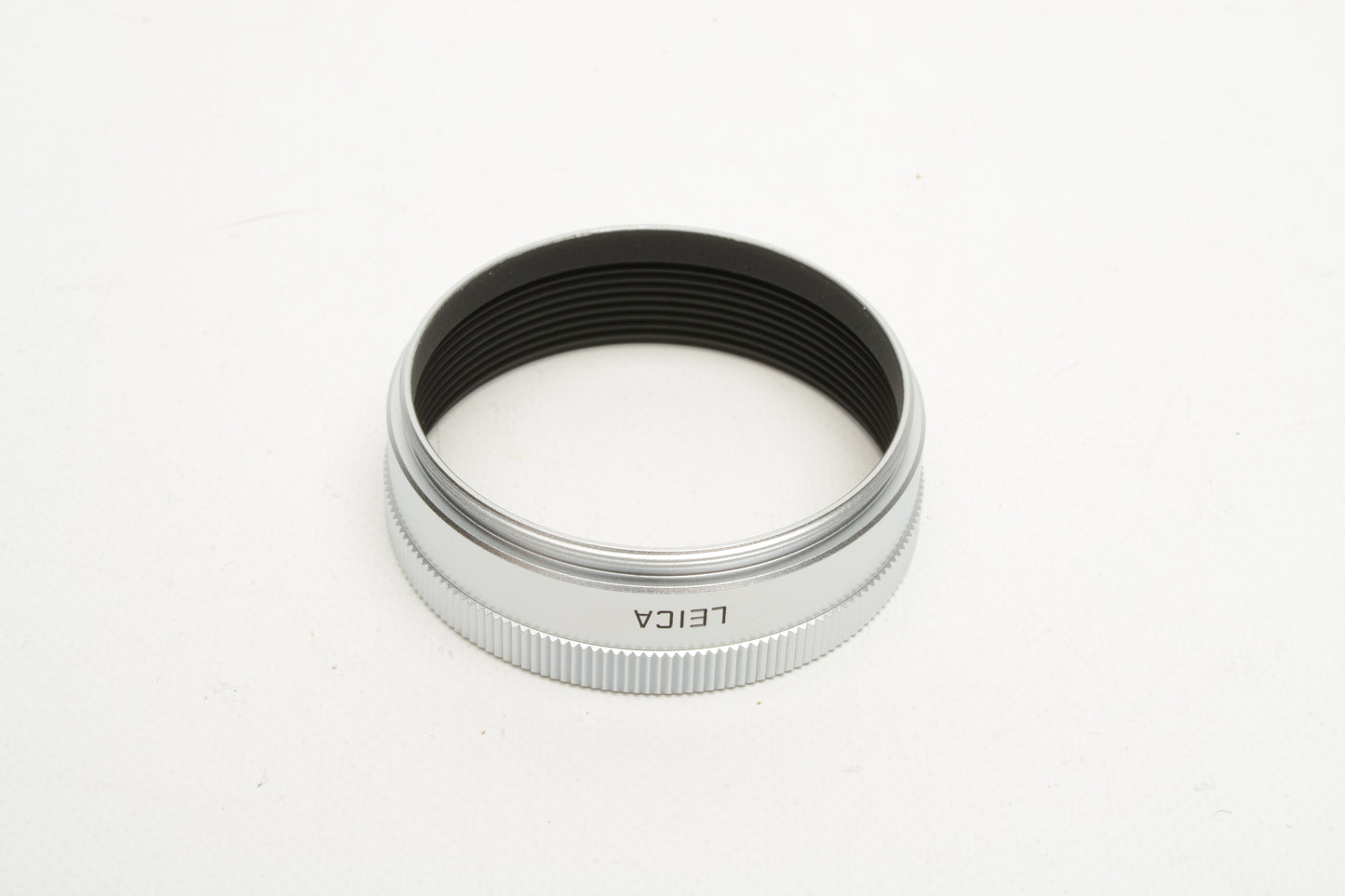 Leica Elmar-M 50mm F2.8 f2.8 Silver Chrome Metal Lens Hood E39 12549 New, Boxed