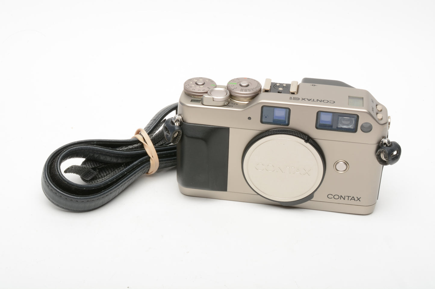 Contax G1 35mm Rangefinder camera, Clean, w/Strap and cap, tested, great!
