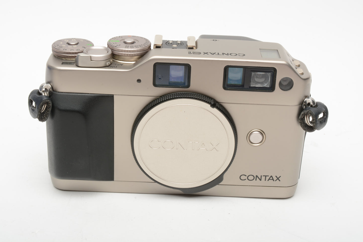 Contax G1 35mm Rangefinder camera, Clean, w/Strap and cap, tested, great!