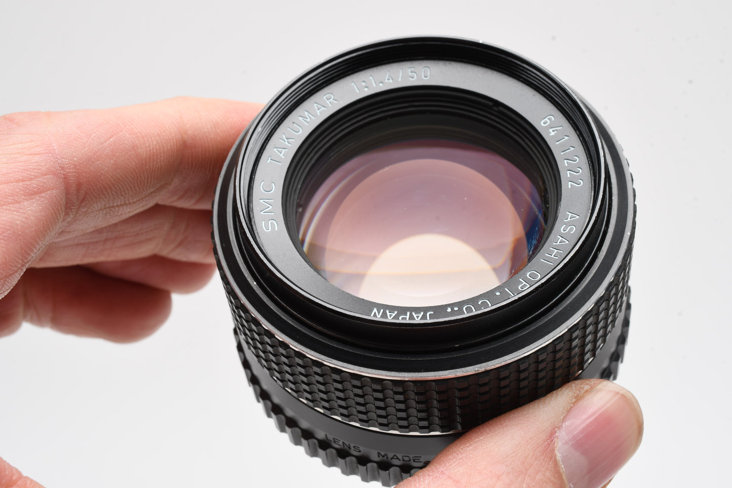 Pentax SMC Takumar 50mm f1.4 M42 mount lens, w/Caps, Nice!